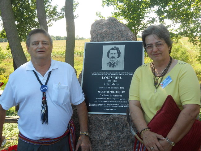 Une plaque de Louis-Riel à l’Ile-Dupas