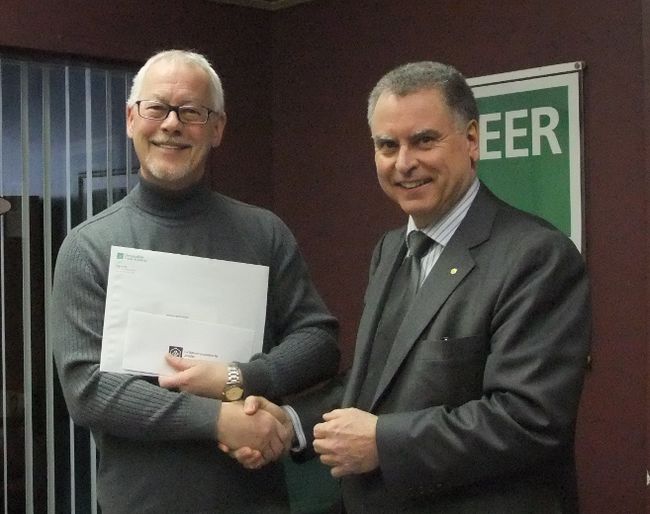 Mario Valade remporte un prix