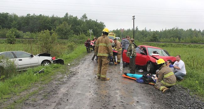 Collision frontale à Saint-Thomas