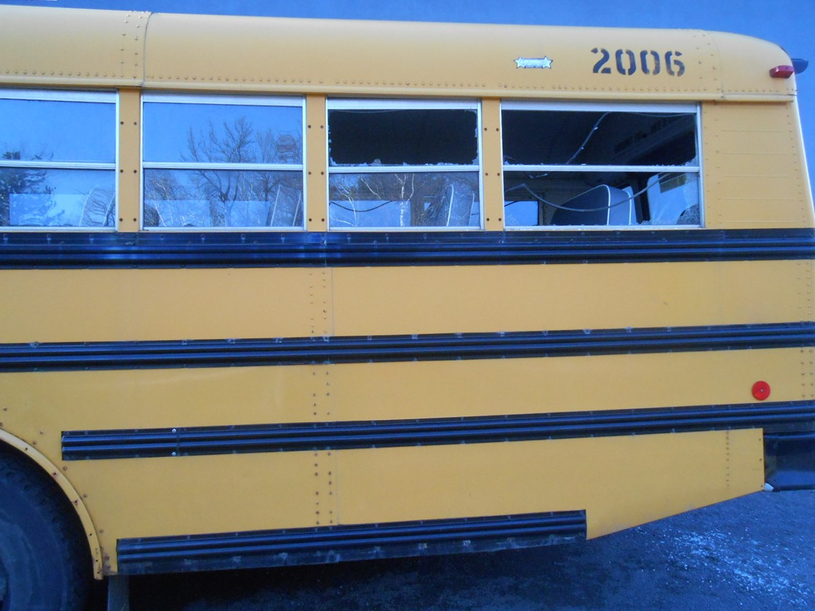 L’autobus des Pirates vandalisée