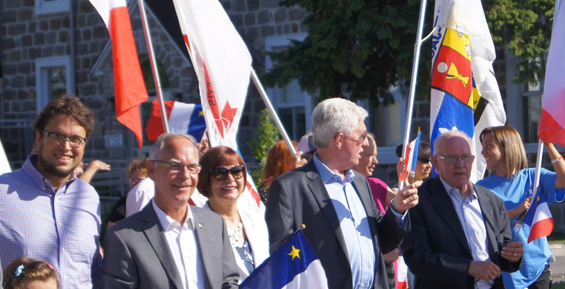 Gilles Duceppe de passage au Festival de la Nouvelle-Acadie