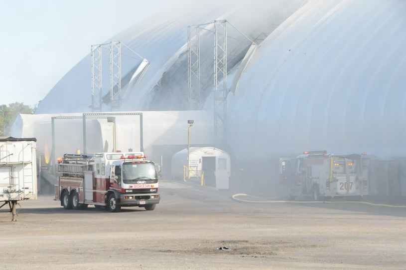 Un incendie endommage une entreprise de Saint-Thomas