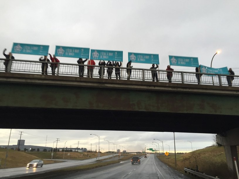 Les enseignantes et enseignants du syndicat de l’enseignement du Lanaudière poursuivent leur mobilisation
