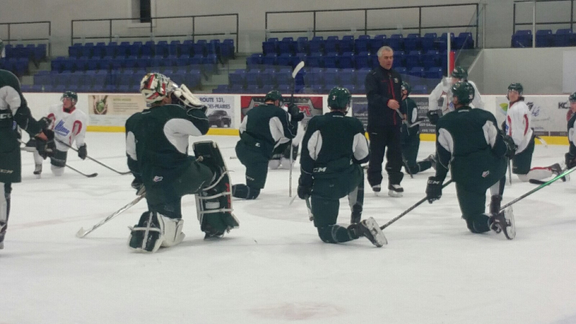 Un entraînement intense des Mooseheads
