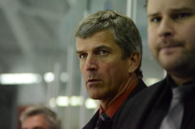 Jacques Laporte à ses derniers milles derrière le banc des Patriotes de l'UQTR