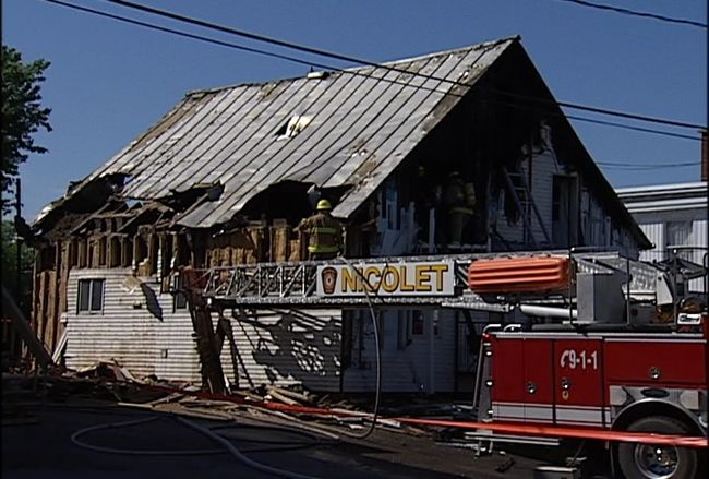 Incendie à Nicolet