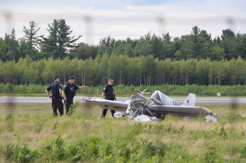 Écrasement d'un avion à l'aéroport