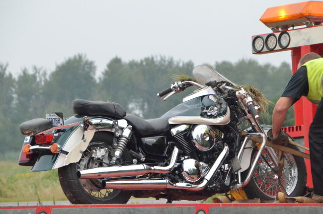 Accident de moto sur l'autoroute 40