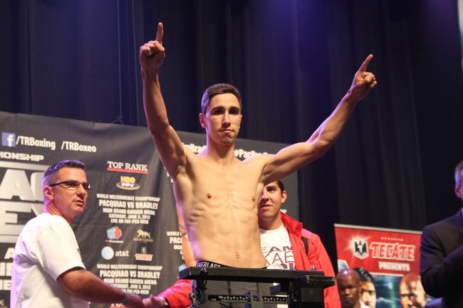 Zewski dans le ring du Madison Square Garden