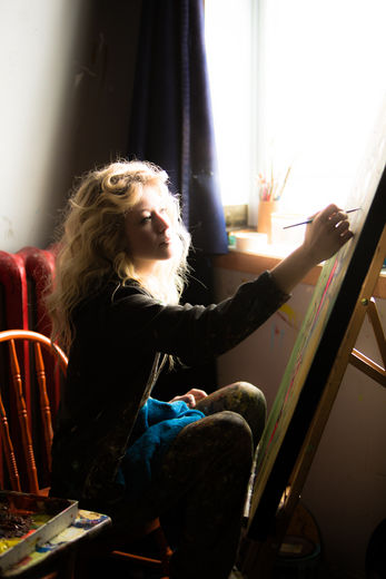 Caroline St-Pierre, artiste peintre trifluvienne