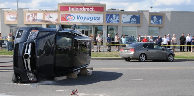 Une collision renversante