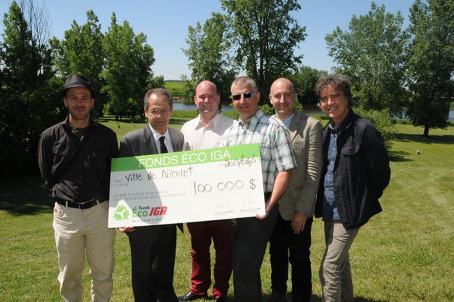 Une bourse de 100 000$ pour la Ville de Nicolet