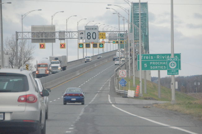 160 km/h sur le pont Laviolette