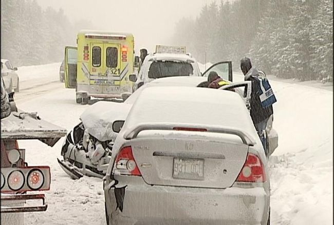 Des conditions difficiles sur les routes