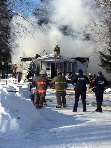Incendie dans le district des Vieilles-Forges