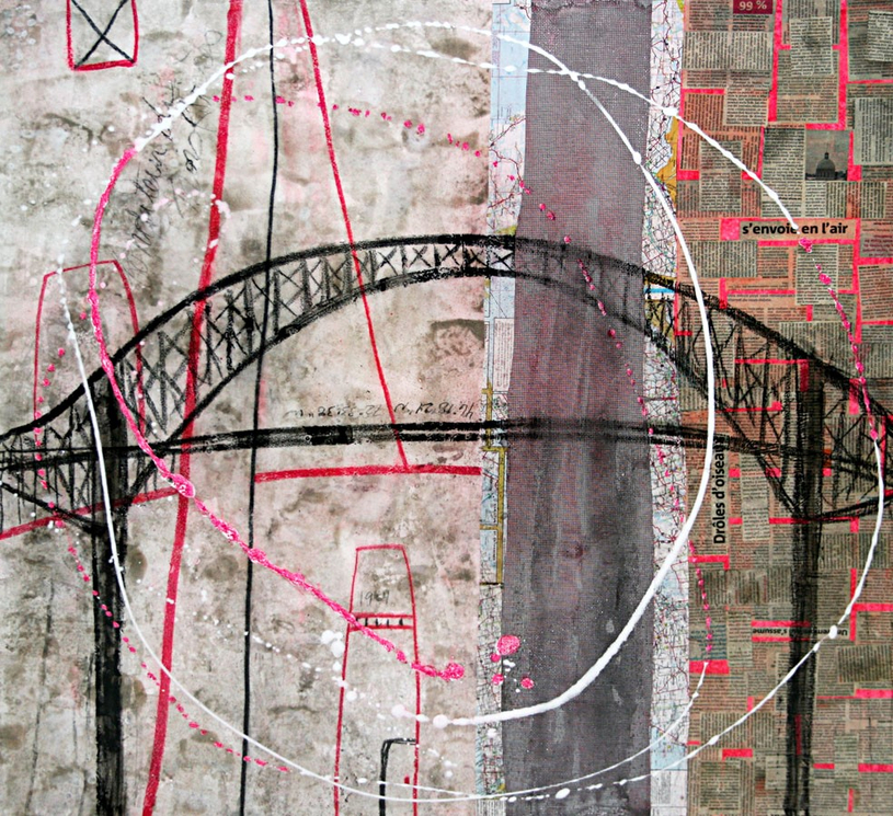 Le pont Laviolette en toile