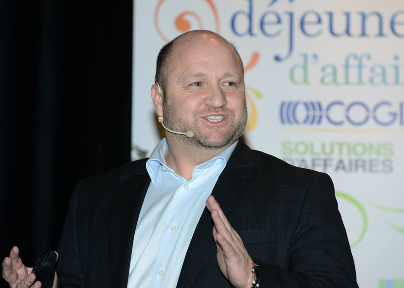 Sylvain Guimond séduit les gens d'affaires trifluviens