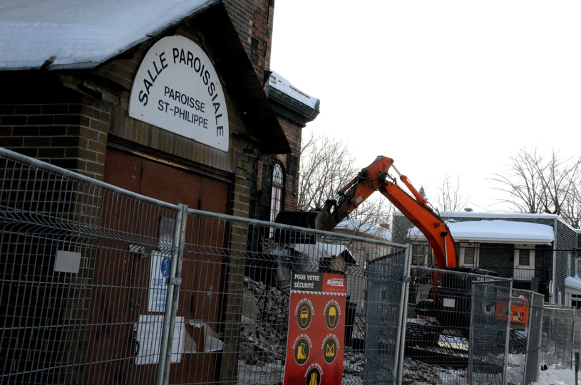 Début de la dernière phase des travaux à l'église St-Philippe