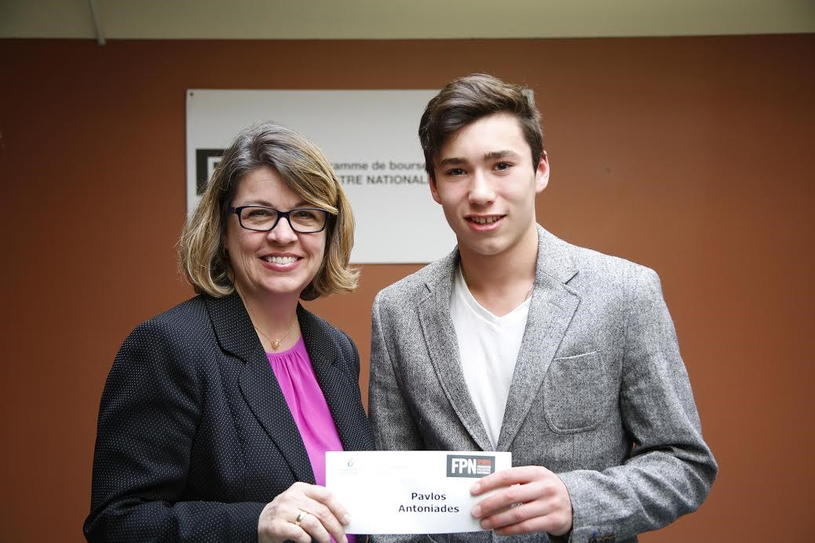 Un jeune trifluvien reçoit une bourse de la Fondation Palestre Nationale