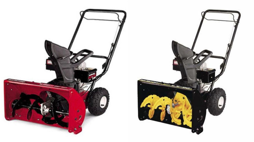 Rappel de souffleuses à neige à deux phases