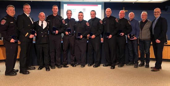 Rimouski honore les pompiers de son service de sécurité incendie