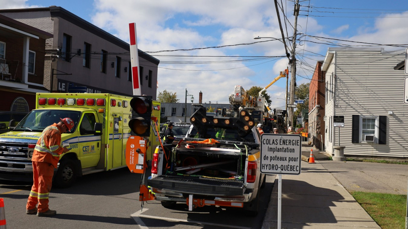 Un signaleur routier blessé à Salaberry-de-Valleyfield 