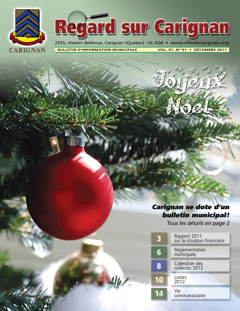 Carignan se dote d’un nouveau bulletin d’information municipale