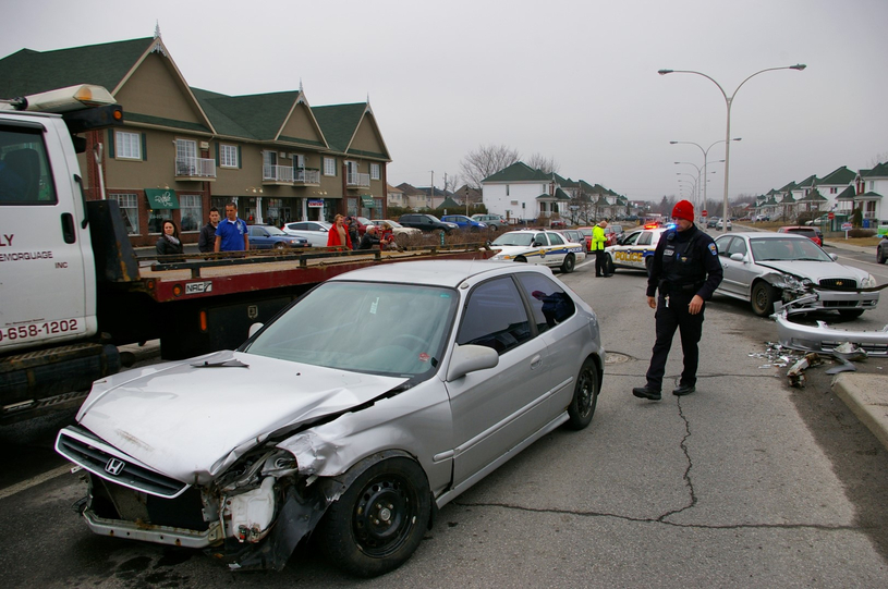 Collision sur le boulevard Franquet