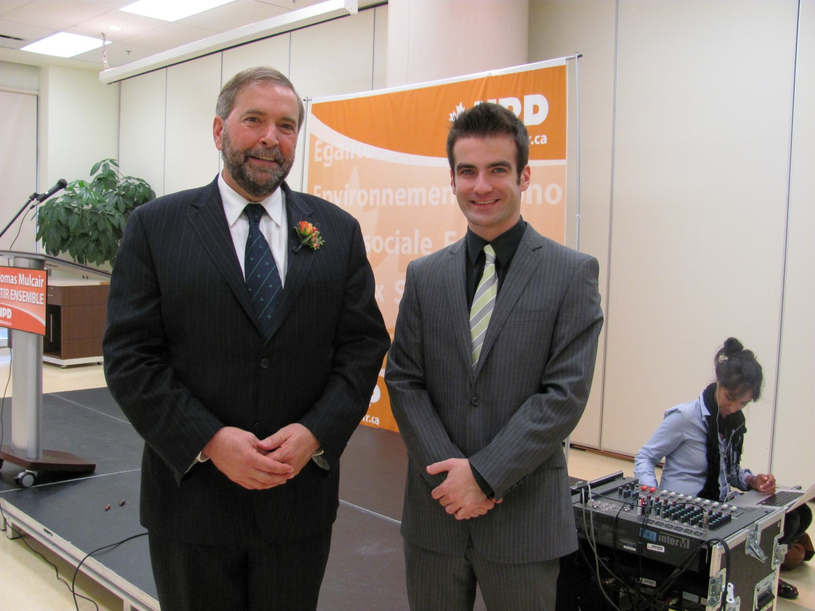 Matthew Dubé voit en Thomas Mulcair un grand atout pour le NPD