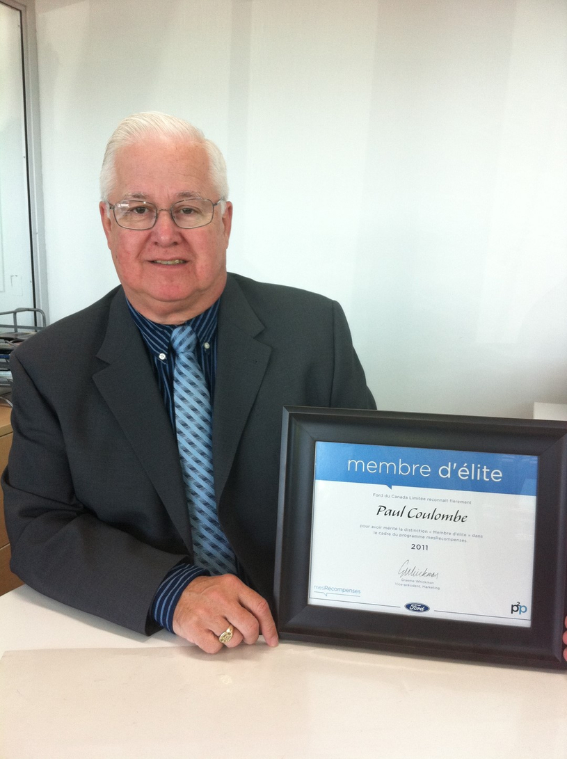 Deux mentions de prestige pour Paul Coulombe