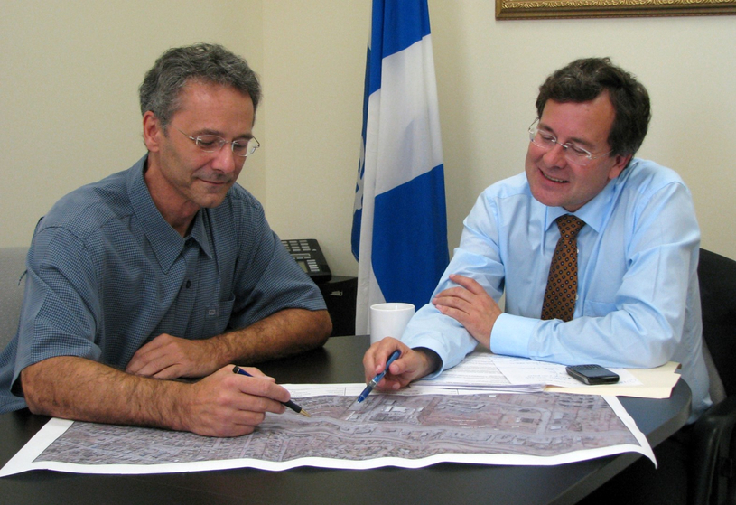 Rencontre du maire Lavoie et du ministre St-Arnaud