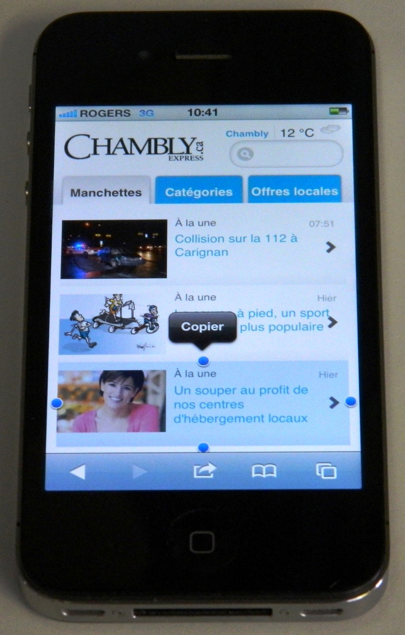 Votre journal local devient mobile !