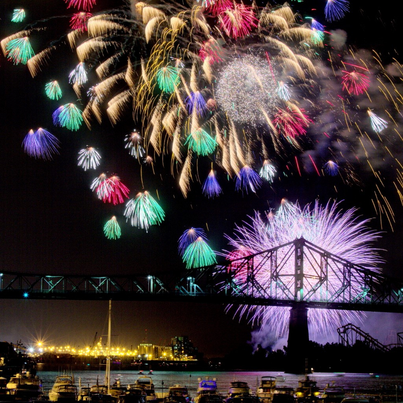 « Les feux d’artifices de Montréal », par Armand Gélinas, Chambly