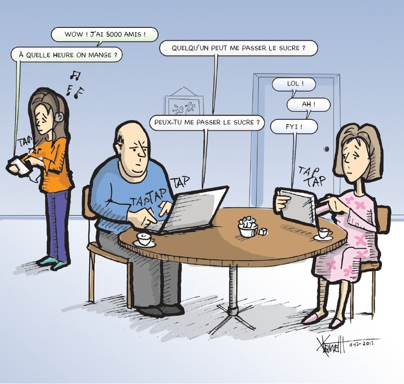 Accros aux médias sociaux