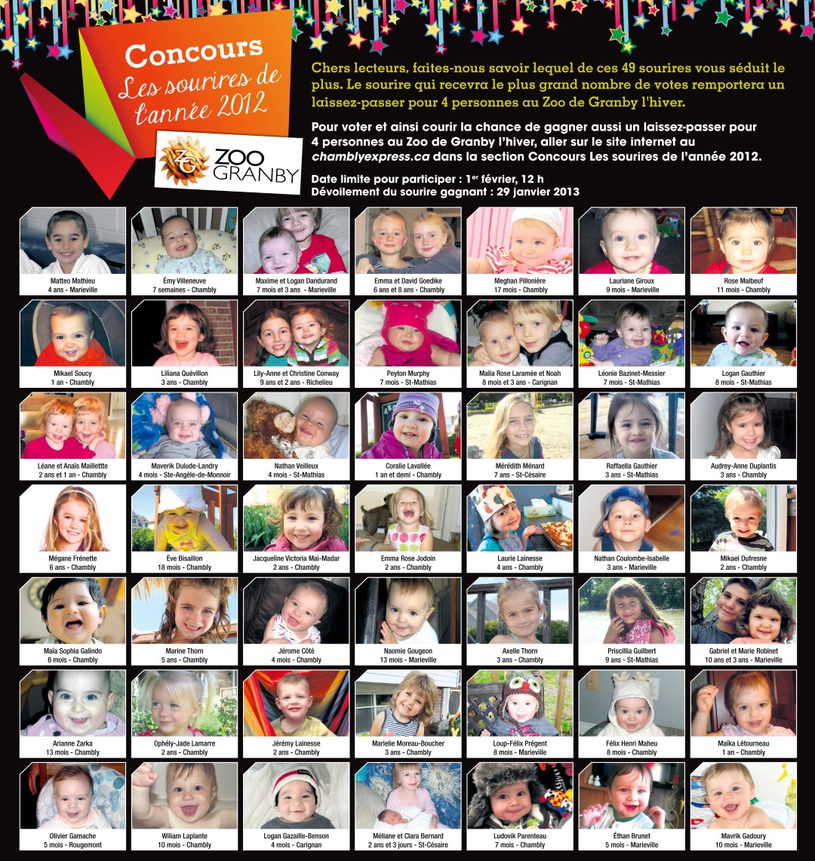 Les Candidats Sourires 2012