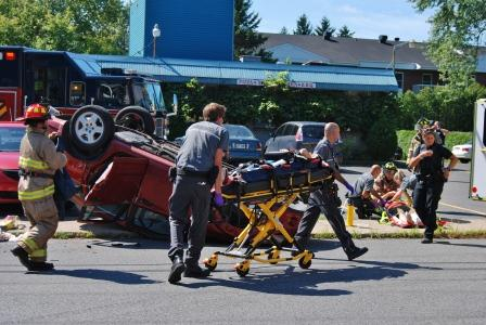 Violent accident à Chambly