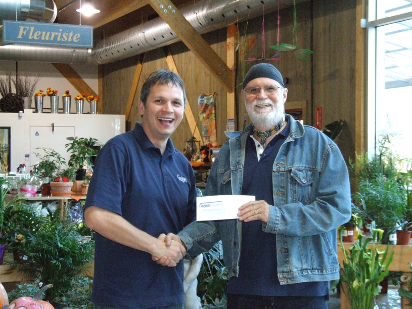 800 $ pour la fondation  J'ai faim à tous les jours