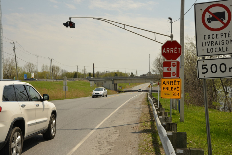 Richelieu lance une pétition pour maintenir les stops sur la 133