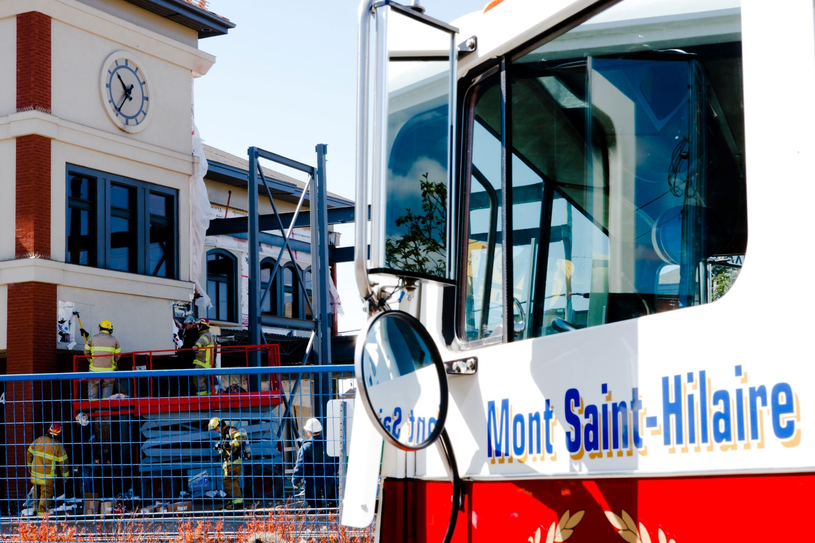 Incendie dans un bâtiment en rénovation sur la 116
