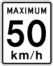 Modification de la limite de vitesse sur la 116