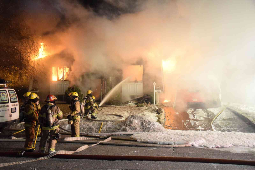 1er Janvier 2015, le feu ravage une maison