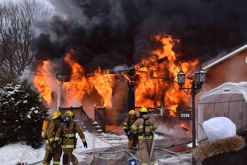 Feu majeur à Ste-Marie-Madeleine