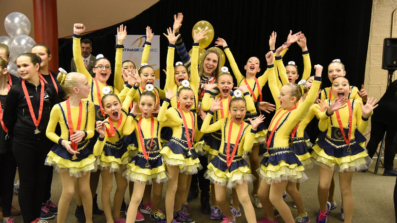 L'équipe de patinage synchronisé Nova élémentaire, Championne provinciale