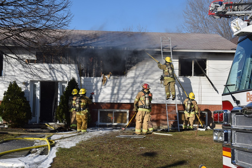 Un incendie fait un blessé leger