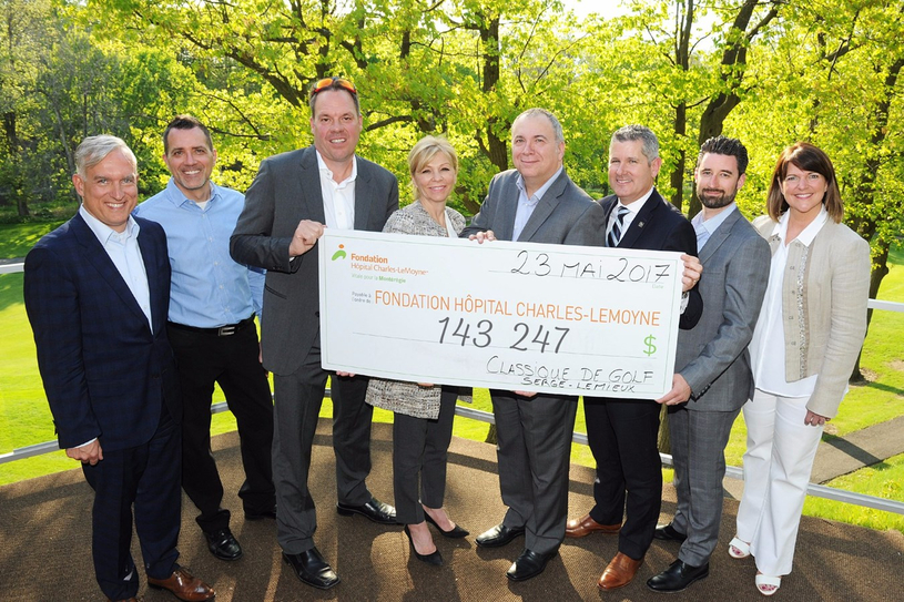 Tournoi de golf et randonnée de vélo de la Fondation Hôpital Charles-LeMoyne :143 247 $ POUR LE SERVICE DE CARDIOLOGIE 
