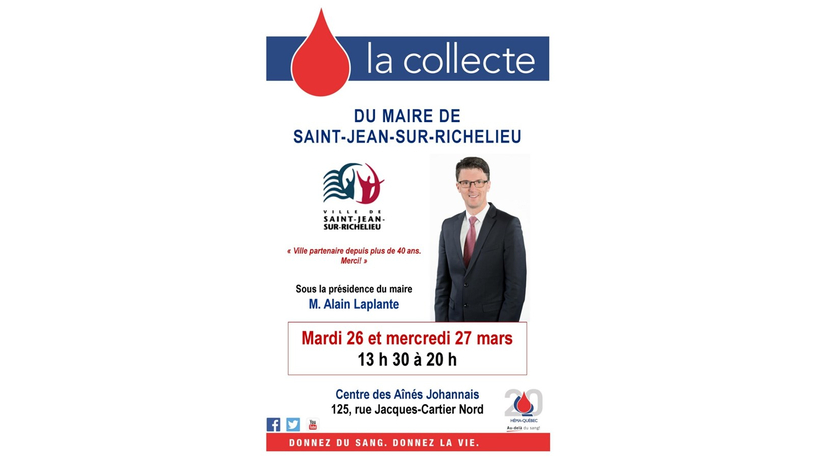 Accueillez le printemps en faisant un don de sang! 