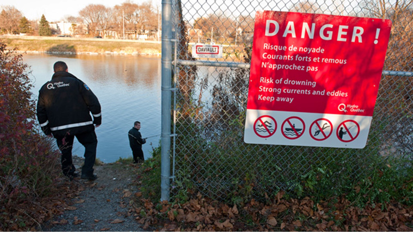 Hydro-Québec invite la population à la prudence sur le fleuve Saint-Laurent