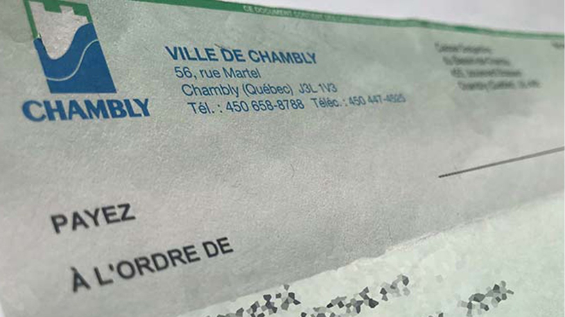 Avez-vous de l'argent qui dort chez vous citoyens de Chambly? 