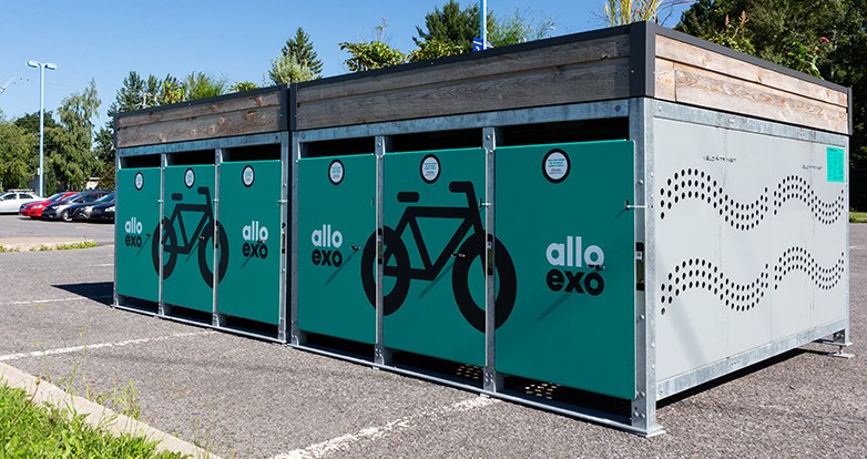 À Chambly, un projet de casiers de vélos en cours d'expérimentation