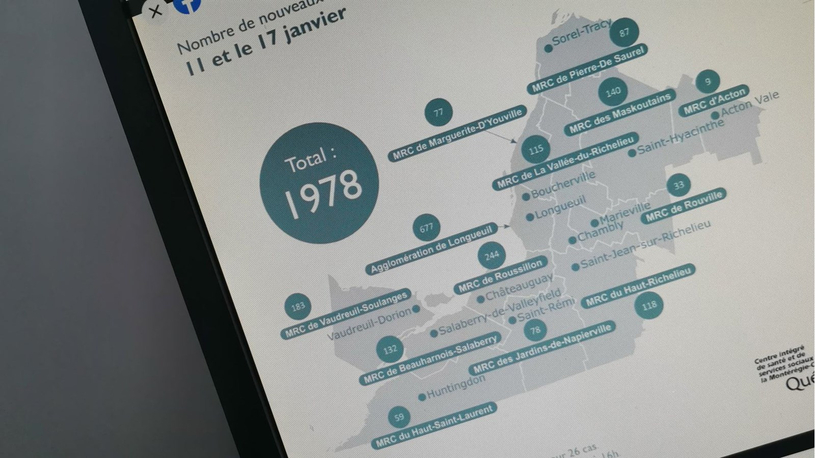 Plus de 100 cas actifs dans la MRC du Haut-Richeilieu 